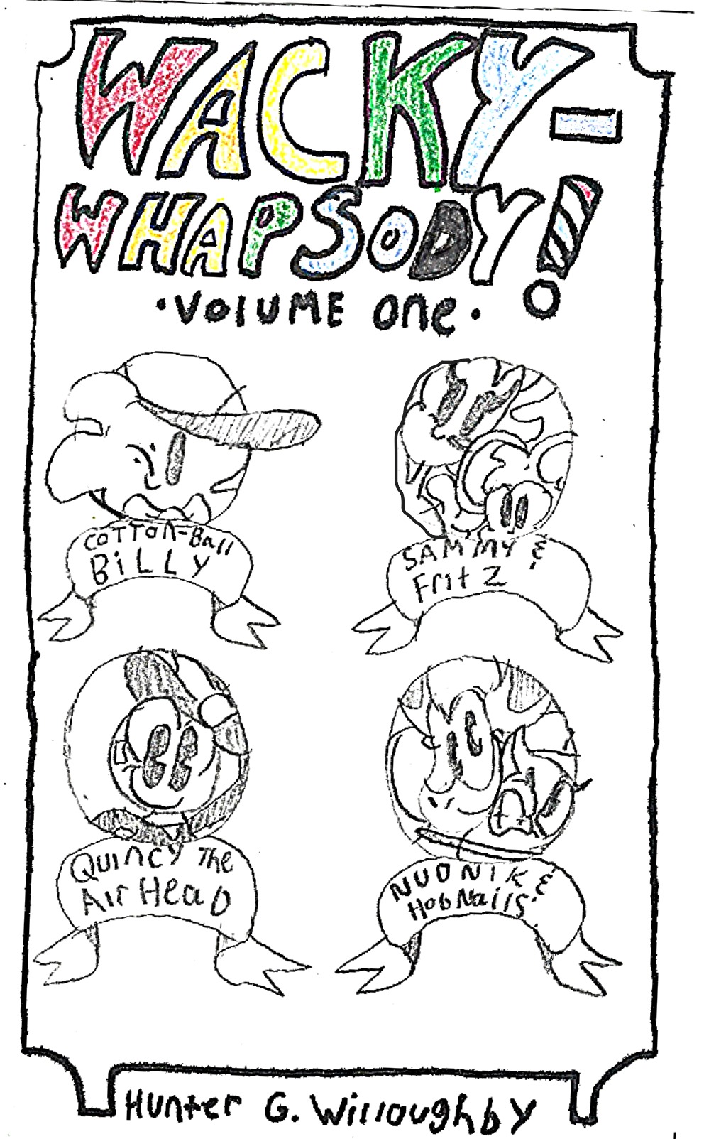 All the characters in Wacky Whapsody Volume 1.